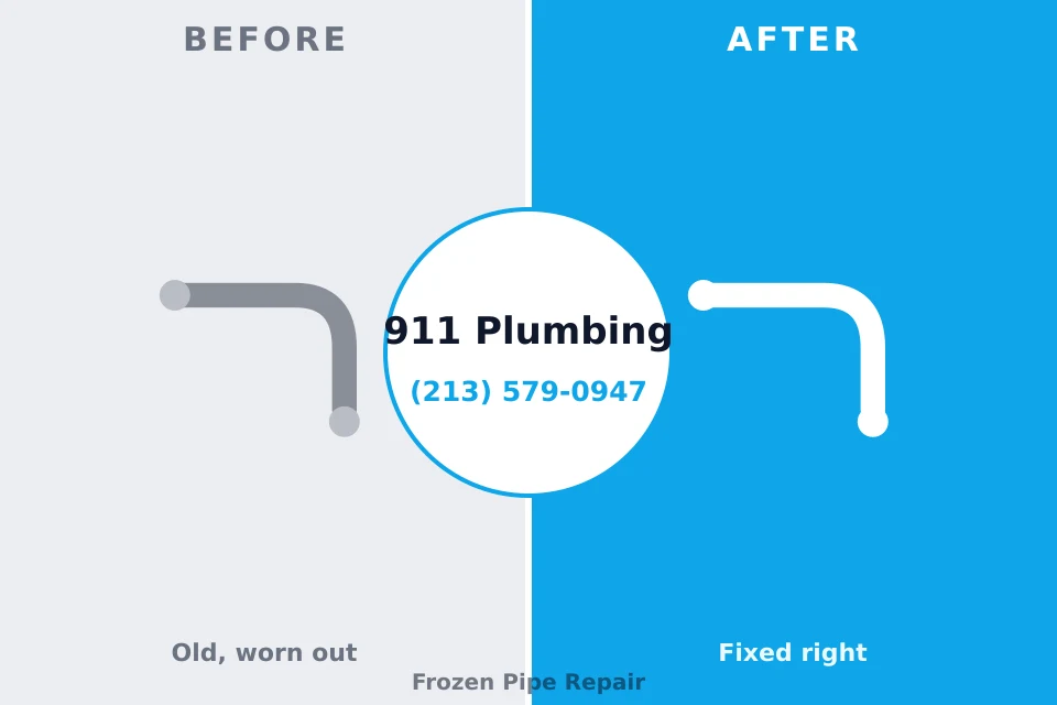 Before and after: plumbing repair Montura, FL